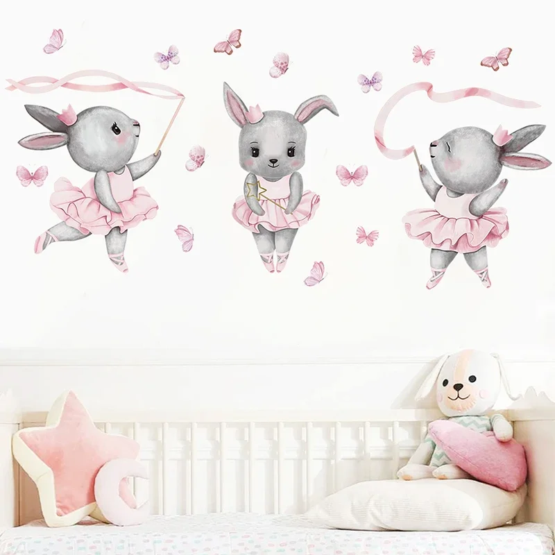 Hand-paint Ballet Bunny Rabbit - Baby Nursery Water ulasan dan harga