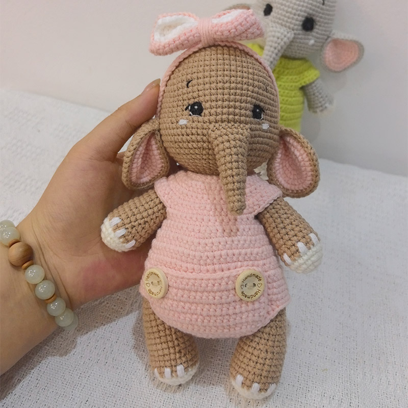 Handmade Crochet Elephant Coup - Baby Nursery Elephant ulasan dan harga