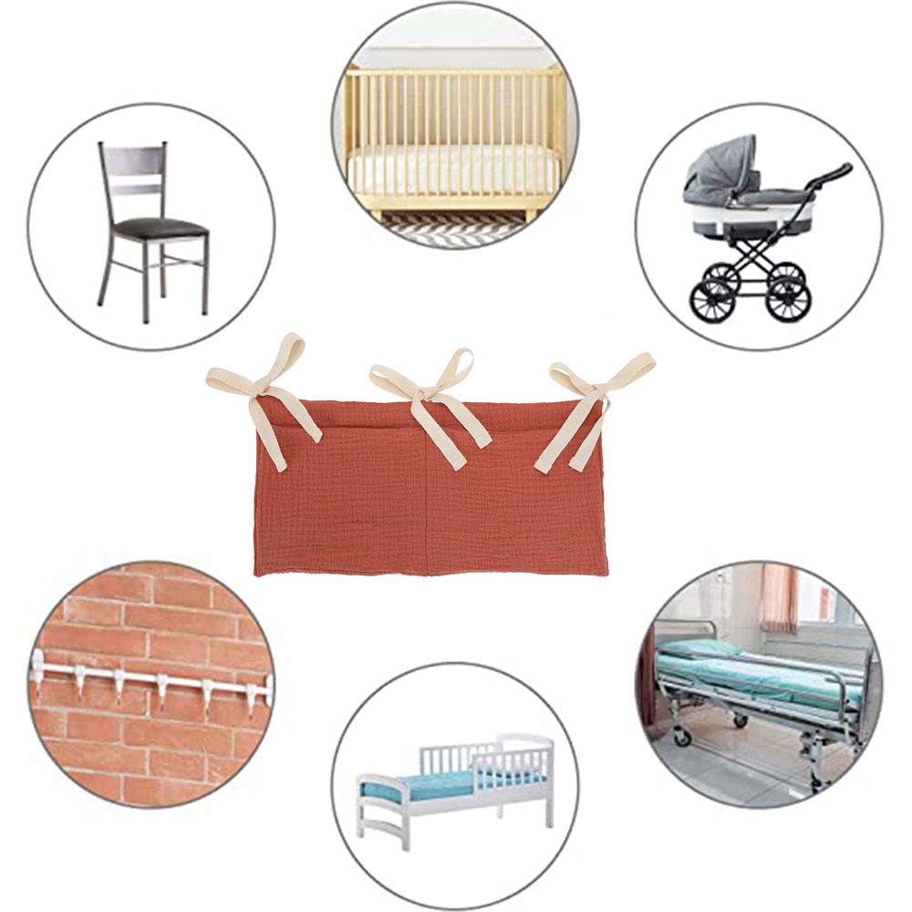 Baby Crib Organizer Cot Caddy  - Baby Nursery Shelves ulasan dan harga