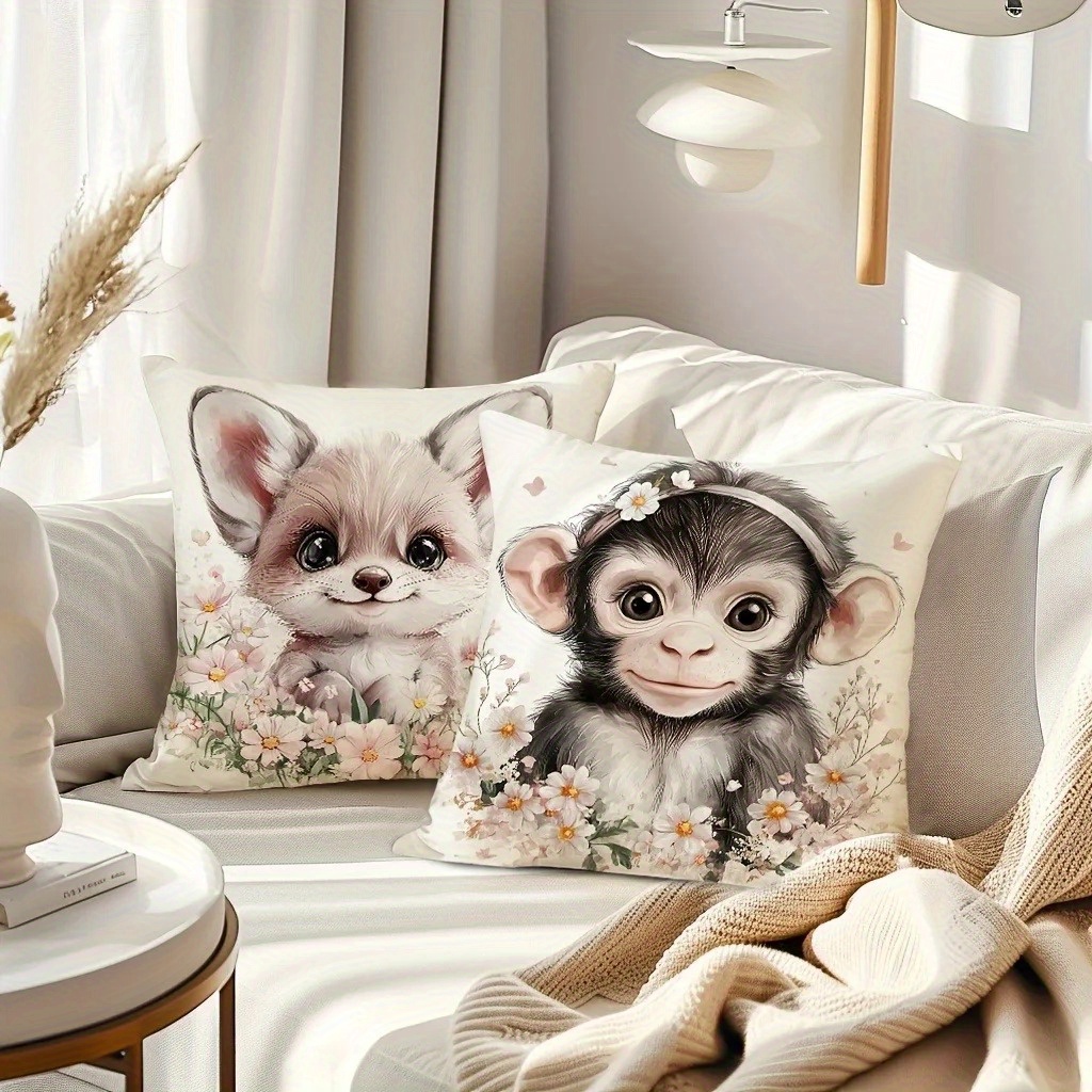 Cute Baby Farm Animal Throw Pi - Baby Nursery Cushion ulasan dan harga