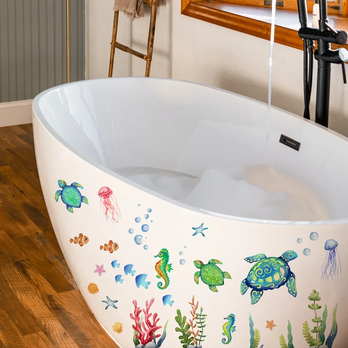 Ocean Wall Decals Under The Se - Baby Nursery Under The Sea ulasan dan harga