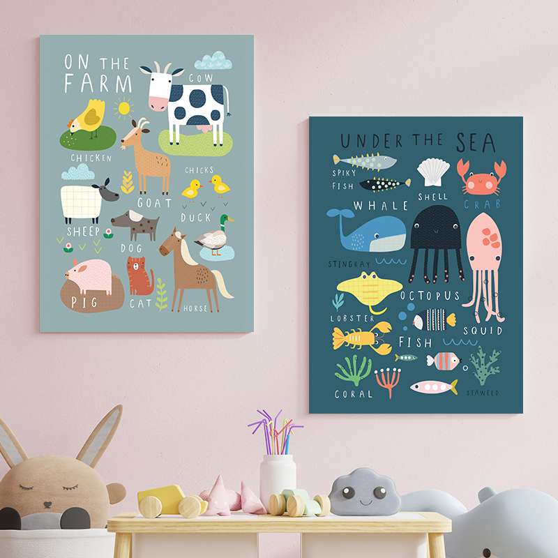 Under The Sea Print On The Far - Baby Nursery Under The Sea ulasan dan harga