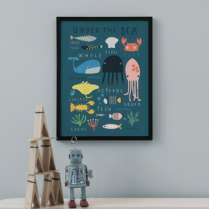 Under The Sea Print On The Far - Baby Nursery Under The Sea ulasan dan harga