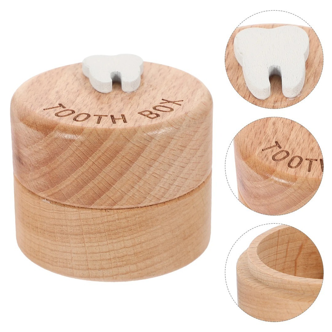 1pcs Wooden Baby Tooth Keepsak - Baby Keepsake Box ulasan dan harga