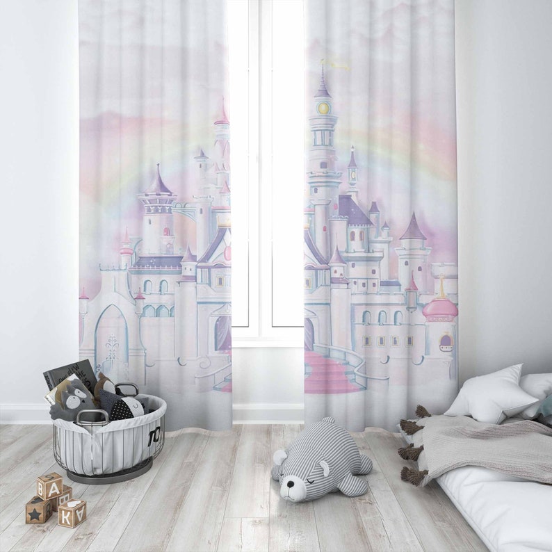 Princess Castle Nursery Curtai - Baby Nursery Curtains ulasan dan harga