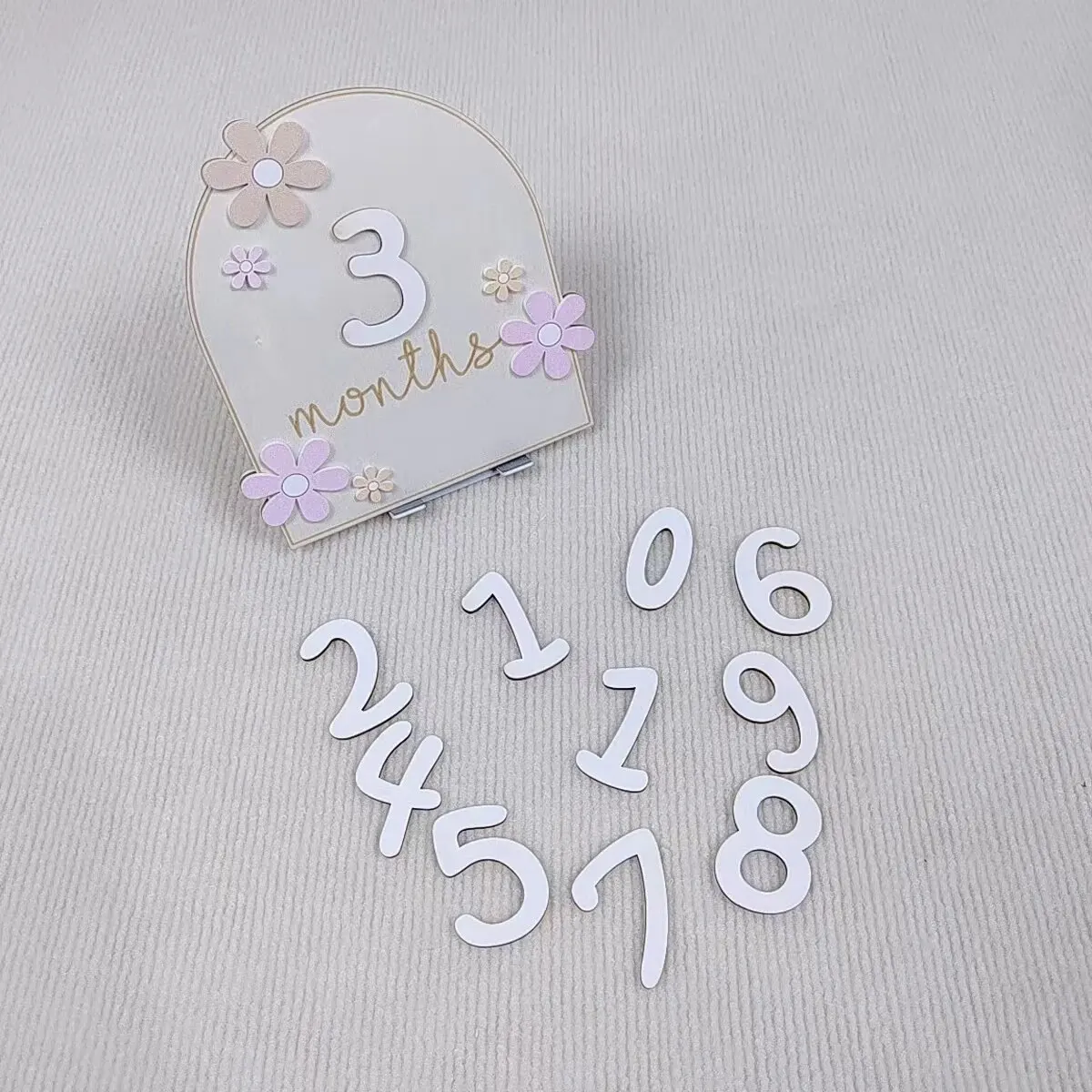 Girls Boys Newborn Photography - Milestone Card Set ulasan dan harga