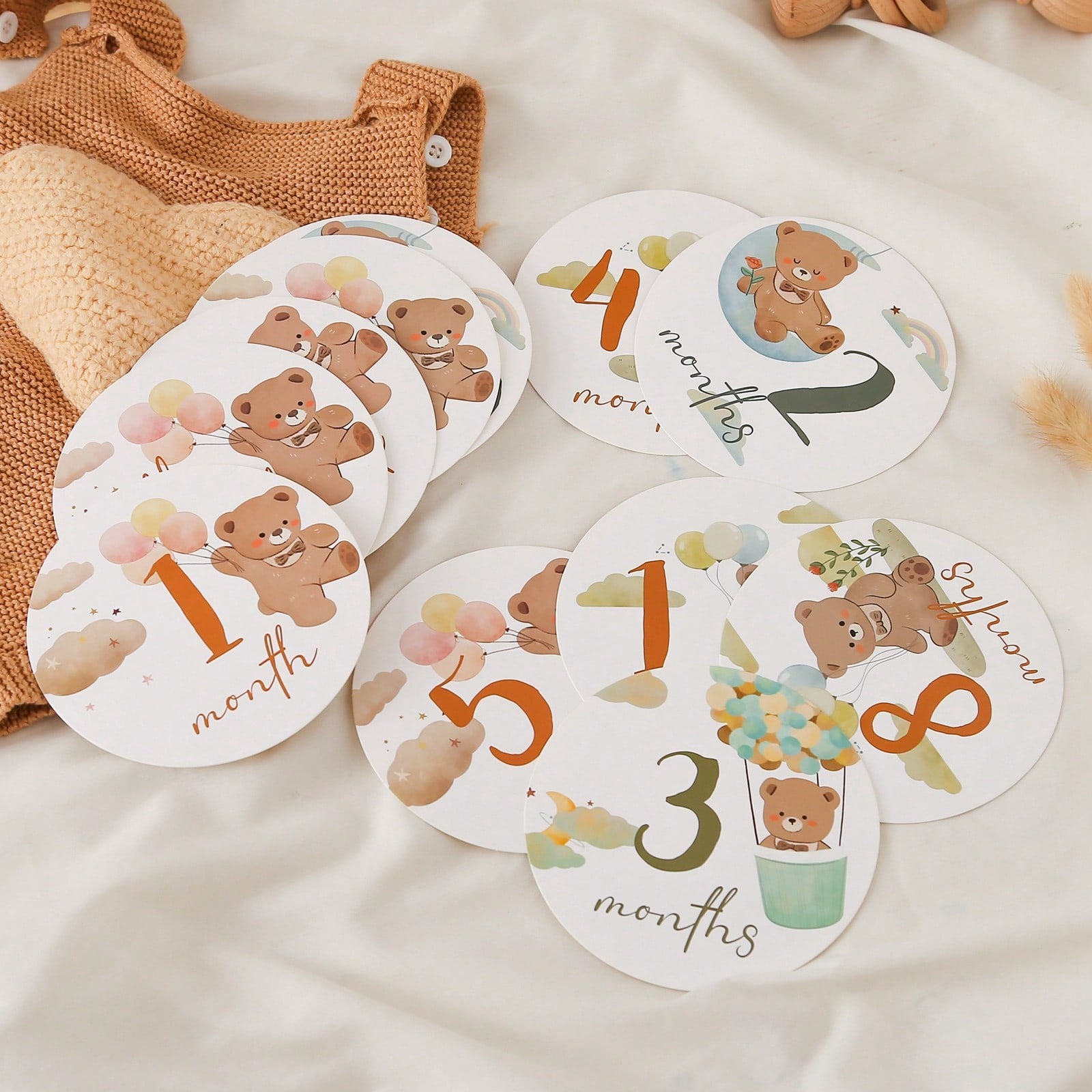 Baby Photo Commemorative Prop  - Milestone Card Set ulasan dan harga