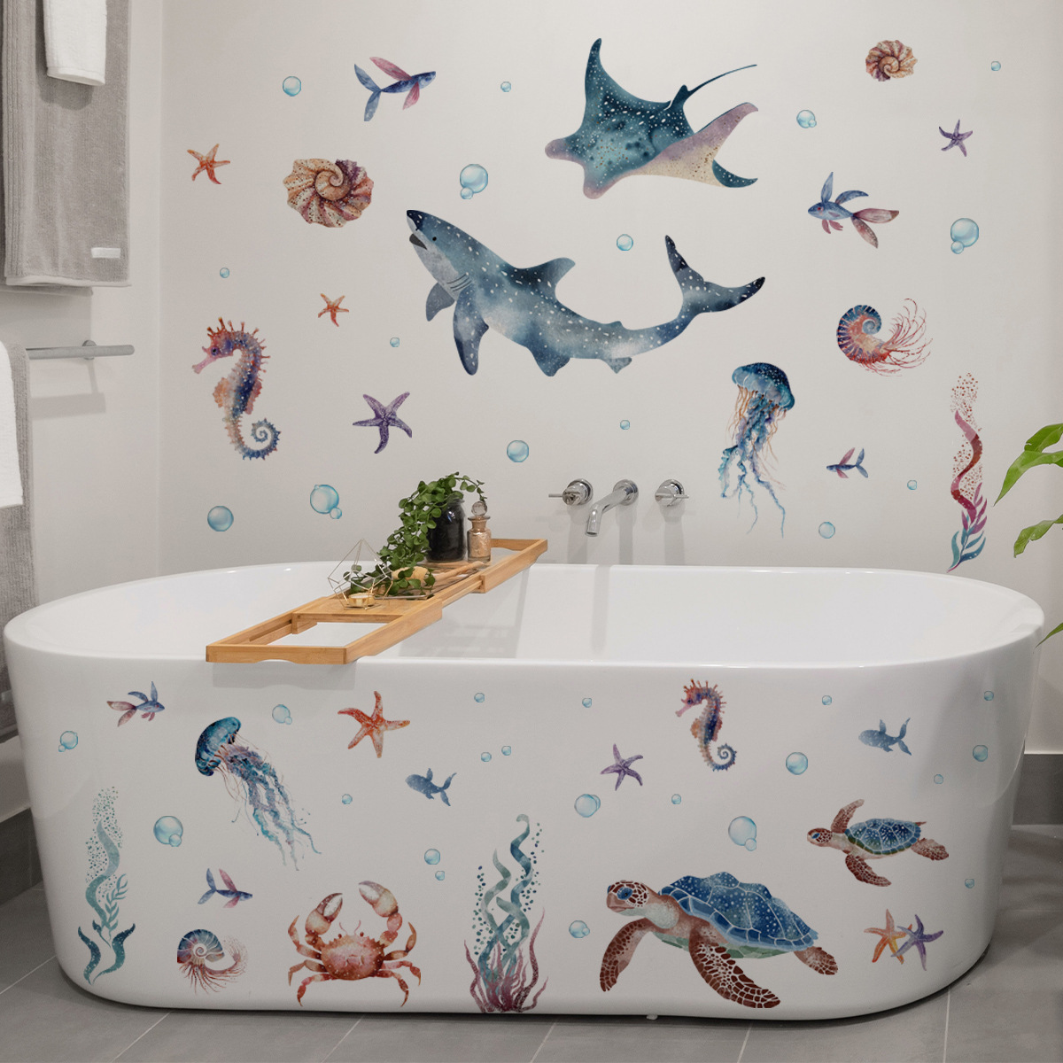 Under The Sea Marine Life Wall - Baby Nursery Under The Sea ulasan dan harga