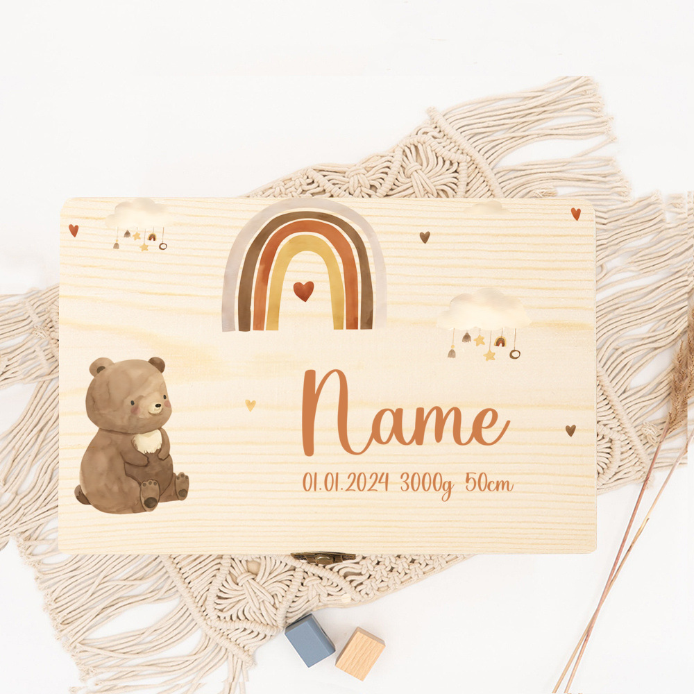 Personalized Baby Memory Box B - Baby Keepsake Box ulasan dan harga