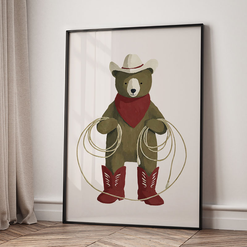 Funny Cartoon Animal Car Ballo - Baby Nursery Wall Art ulasan dan harga