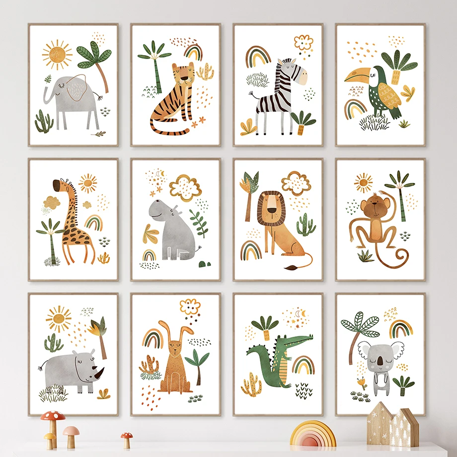 Giraffe Elephant Tiger Zebra T - Baby Nursery Elephant ulasan dan harga