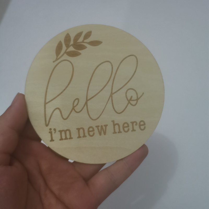 20pcs hello i'm new here woode - Milestone Card Set ulasan dan harga