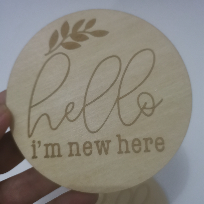 20pcs hello i'm new here woode - Milestone Card Set ulasan dan harga