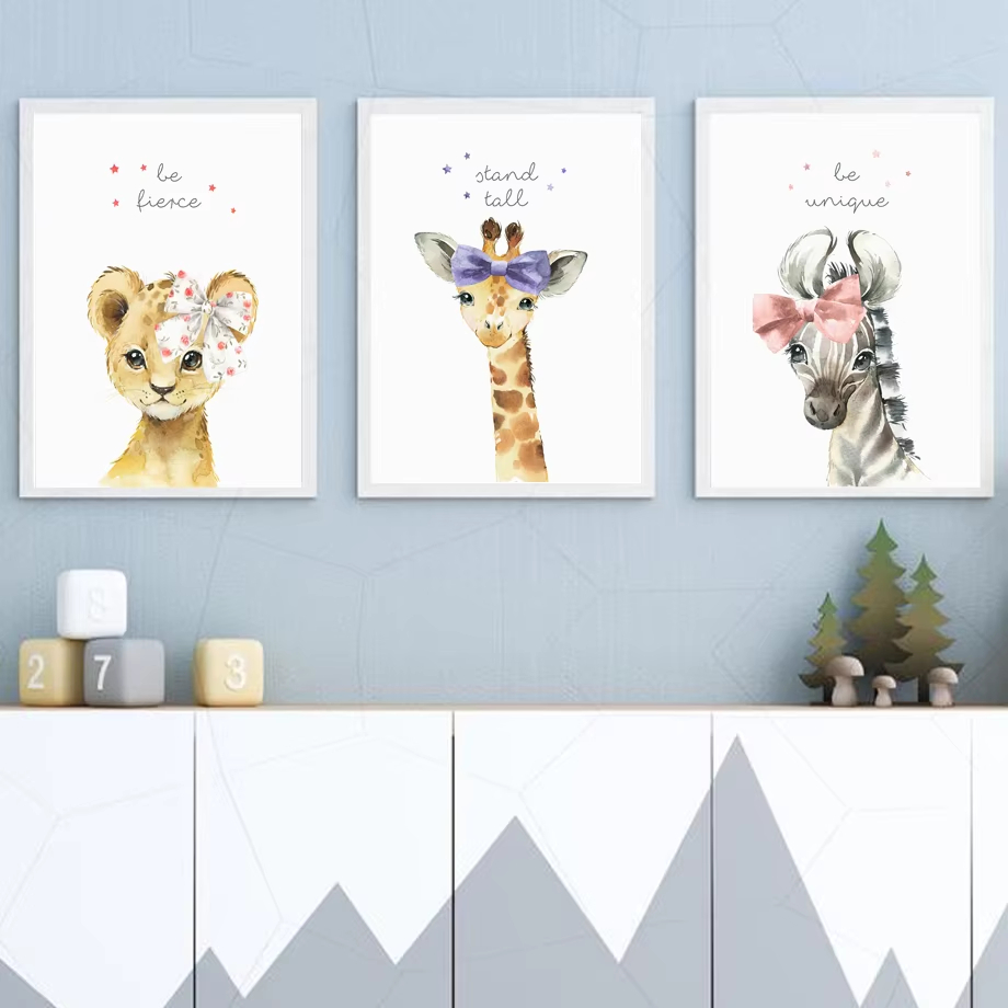 Lion Zebra Giraffe Elephant Hi - Baby Nursery Elephant ulasan dan harga