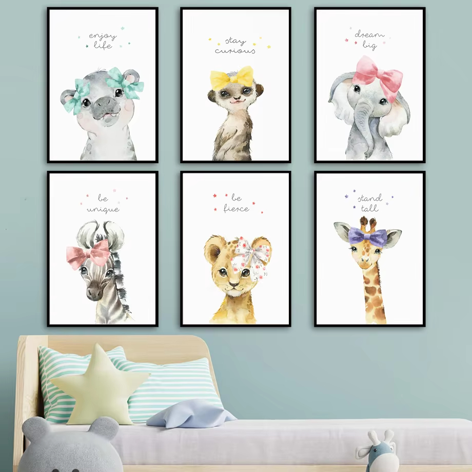 Lion Zebra Giraffe Elephant Hi - Baby Nursery Elephant ulasan dan harga