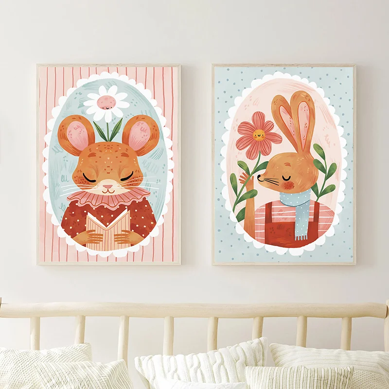 Floral Alphabet Education Kid  - Baby Nursery Wall Art ulasan dan harga