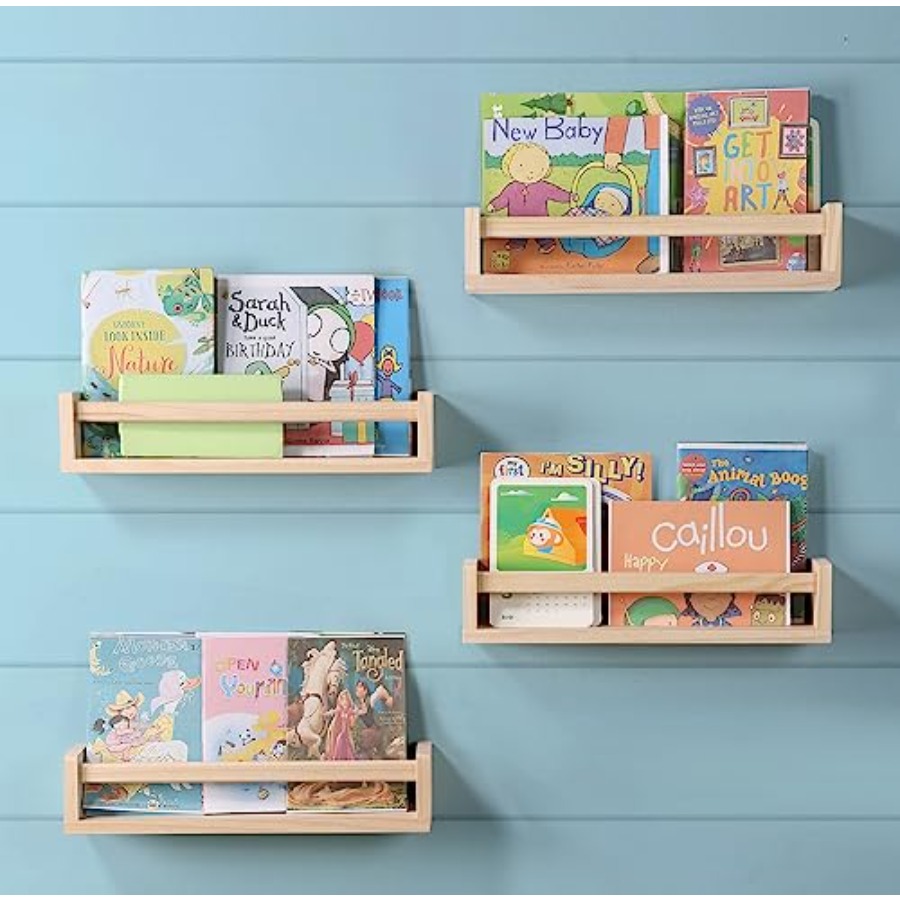 Nursery Room Shelves Set of 4, - Baby Nursery Shelves ulasan dan harga