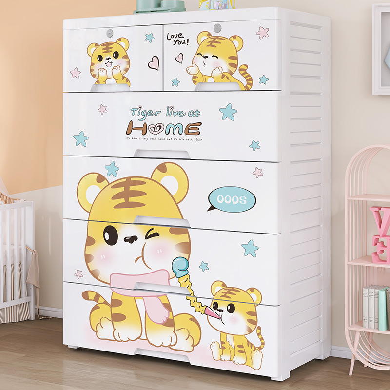 Thickened 5-Drawer Plastic Sto - Baby Nursery Drawers ulasan dan harga