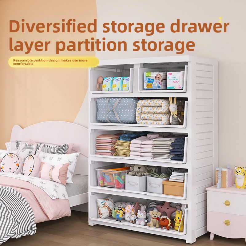 Thickened 5-Drawer Plastic Sto - Baby Nursery Drawers ulasan dan harga