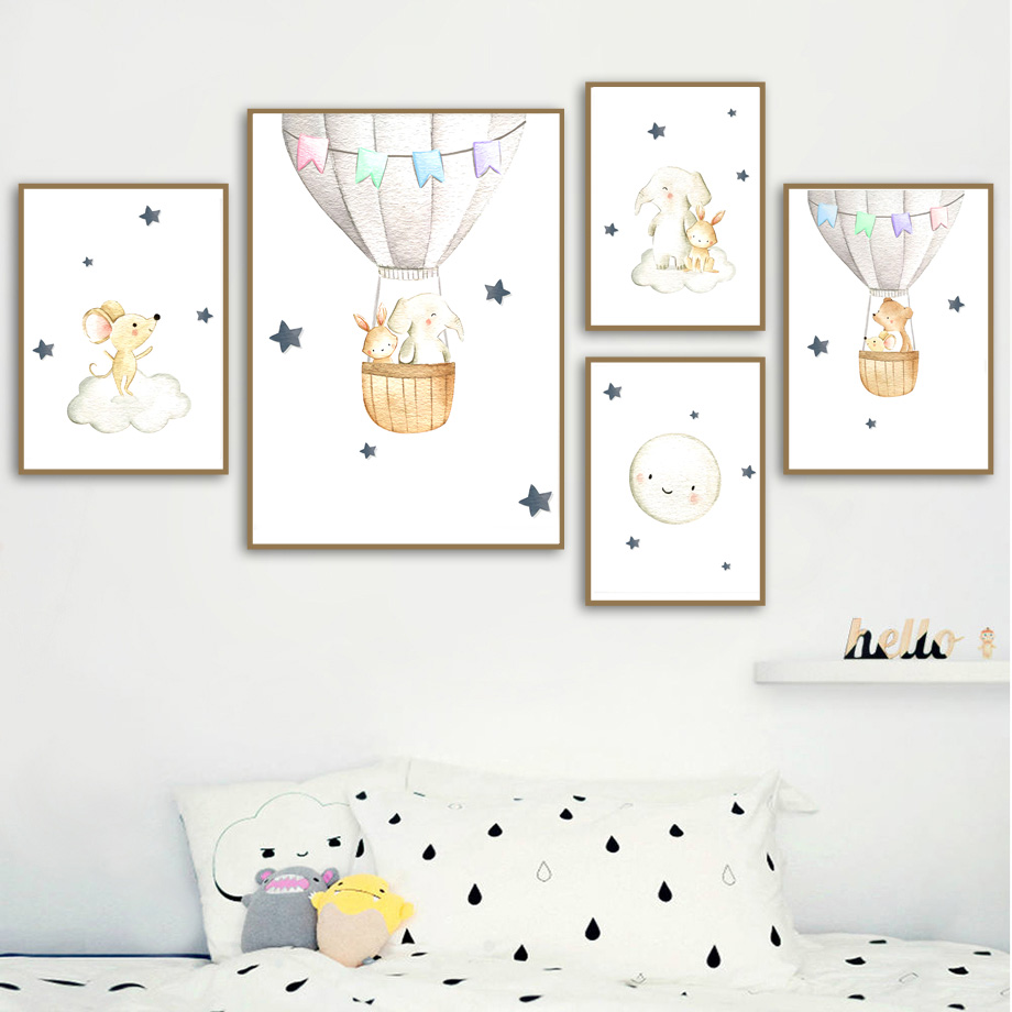 Elephant Rabbit Bear Balloon M - Baby Nursery Elephant ulasan dan harga