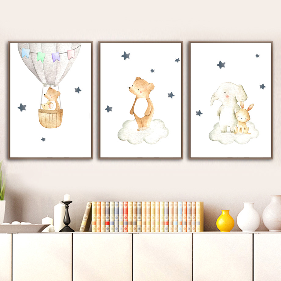 Elephant Rabbit Bear Balloon M - Baby Nursery Elephant ulasan dan harga