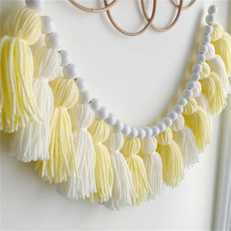 Yellow Boho Tassel Garlands Wa - Baby Nursery Garland ulasan dan harga