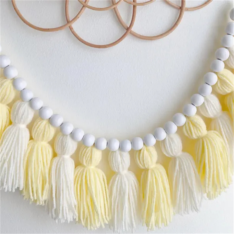 Yellow Boho Tassel Garlands Wa - Baby Nursery Garland ulasan dan harga