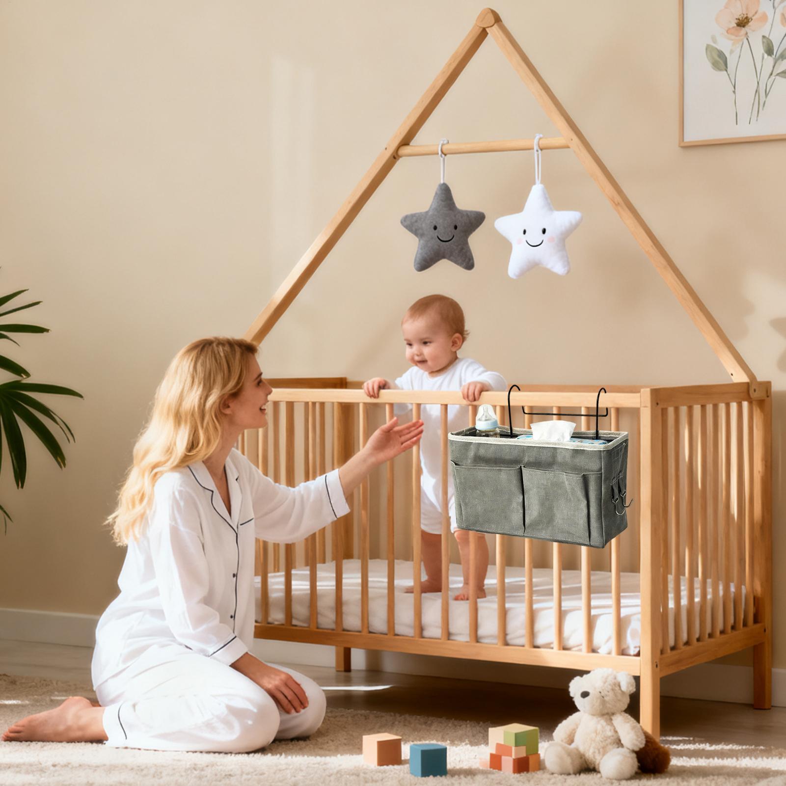 Bedside Storage Organizer Adju - Baby Nursery Cushion ulasan dan harga