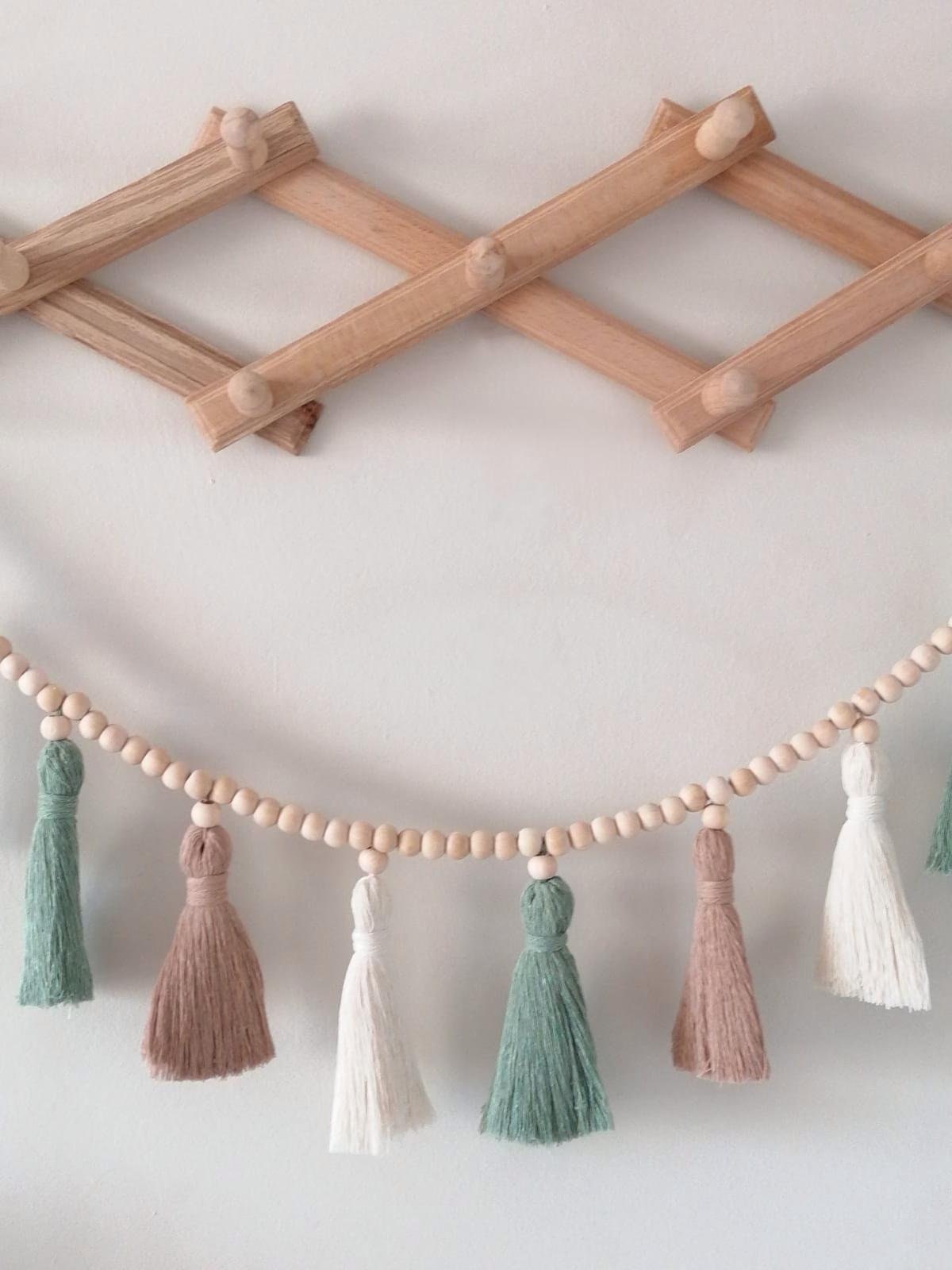 Tassel Macrame Garland , Boho  - Baby Nursery Garland ulasan dan harga