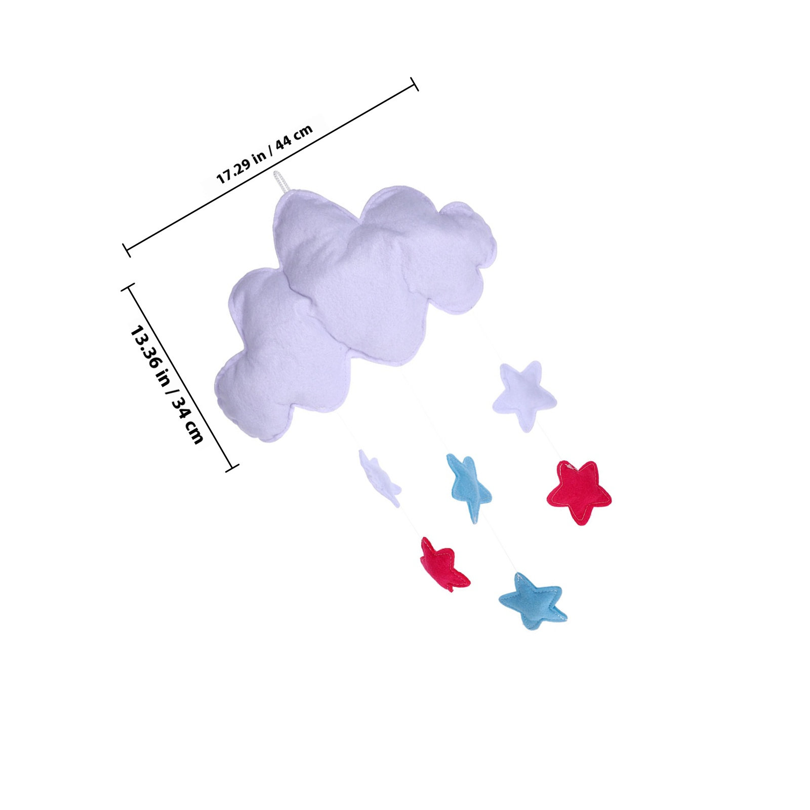 2Pcs Cloud Raindrop Hanging De - Baby Nursery Garland ulasan dan harga