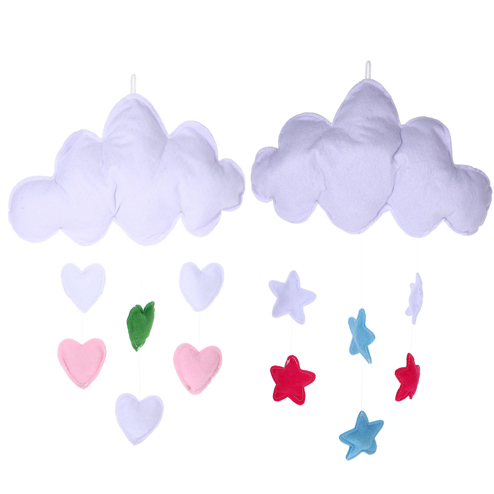 2Pcs Cloud Raindrop Hanging De - Baby Nursery Garland ulasan dan harga