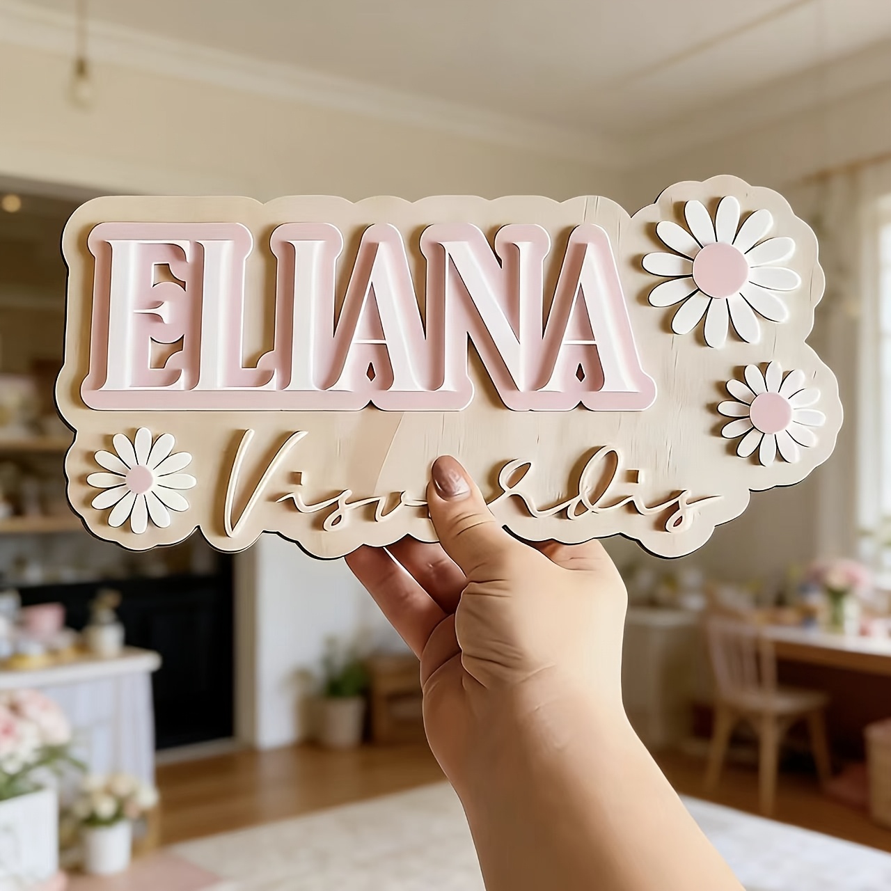 Customizable Daisy Accent Doub - Baby Nursery Accent Wall ulasan dan harga