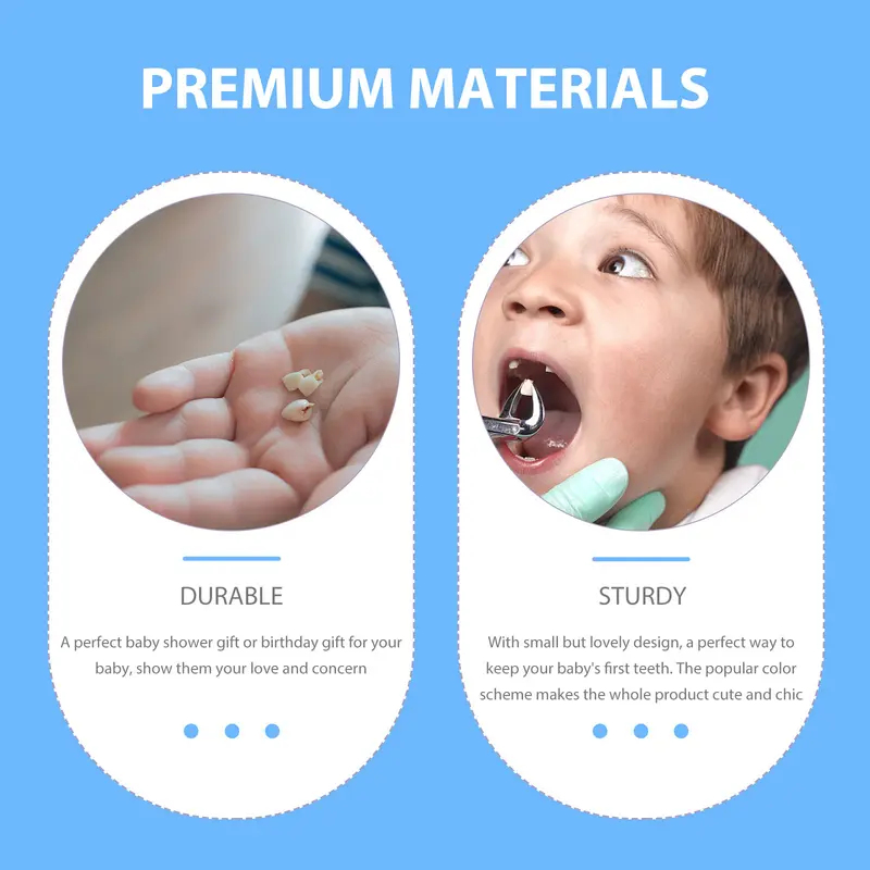 1/2Pcs Infant Teeth Container  - Baby Keepsake Box ulasan dan harga