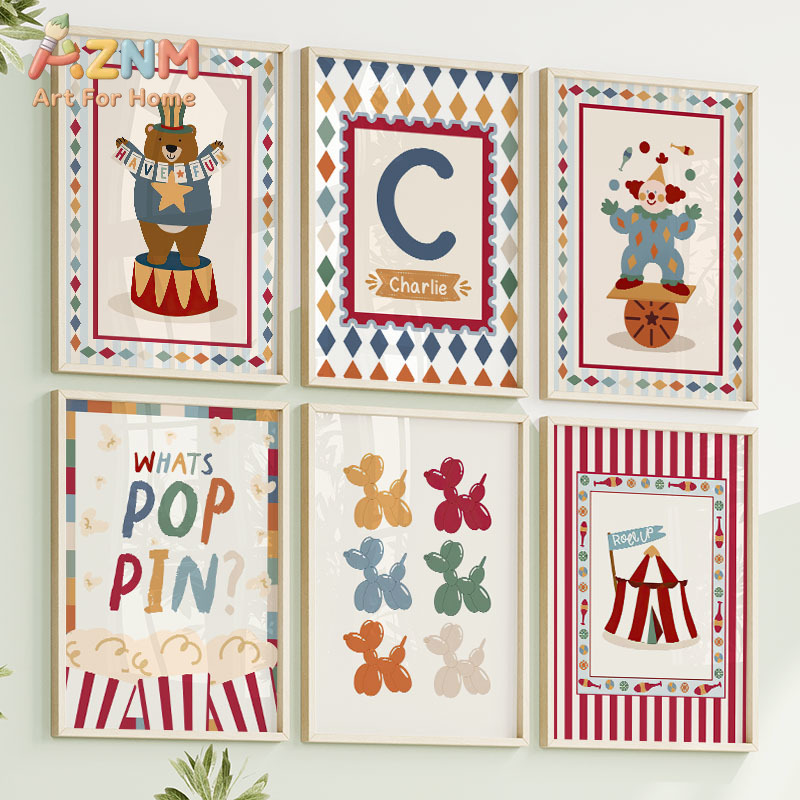 Circus Bear Magician Dog Quote - Baby Nursery Art ulasan dan harga