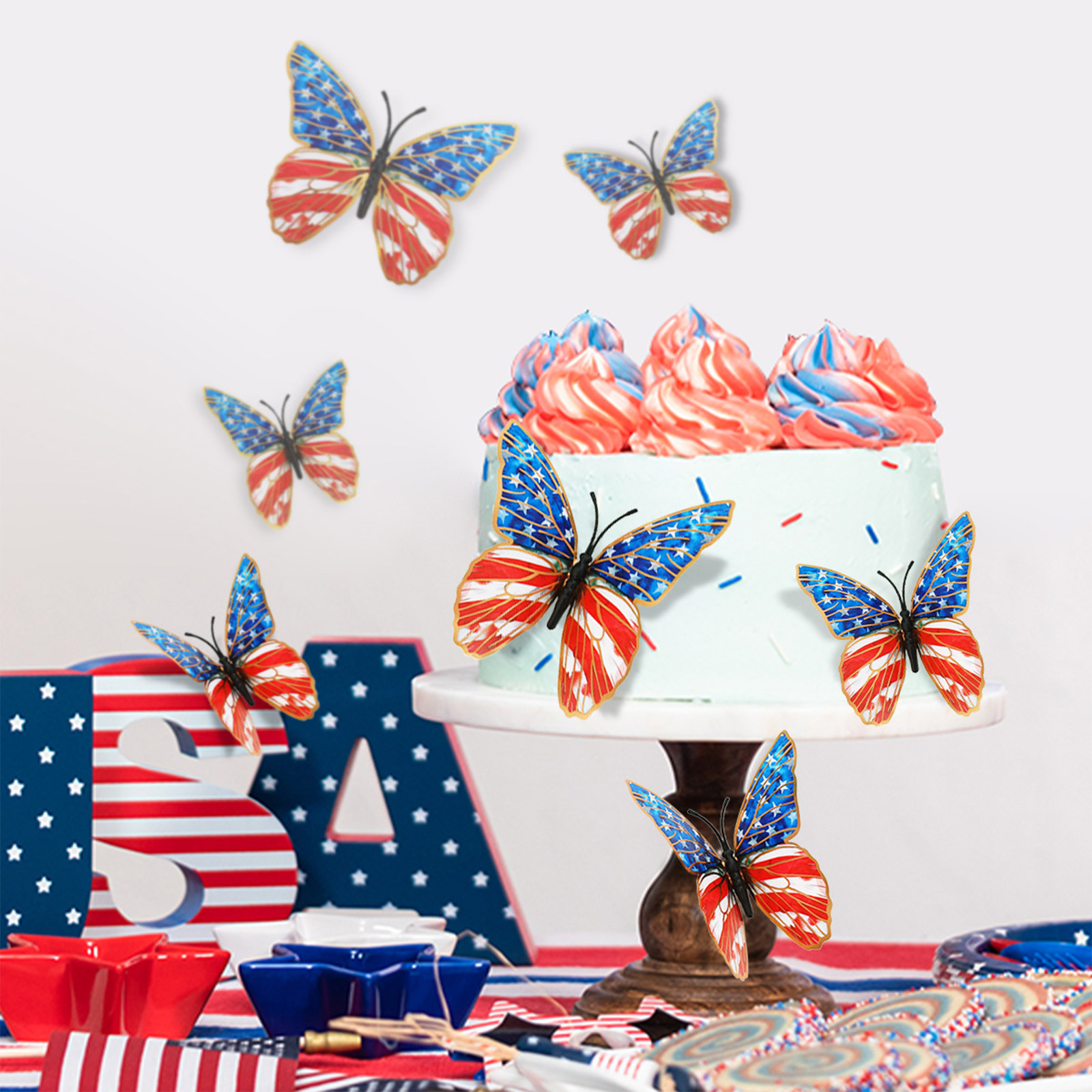 3d Butterfly Wall Stickers Ame - Baby Nursery Wall Decor ulasan dan harga